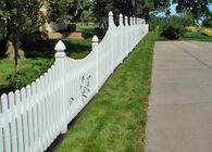 White decorative fence